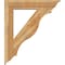 Ekena Millwork Funston Traditional Rough Sawn Bracket w/ Offset Brace, Western Red Cedar, 8"W x 38"D x 44"H BKT0806X38X44FST01RWR - alternate 4